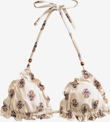 Next Kolmio Bikinitoppi värissä beige: etupuoli