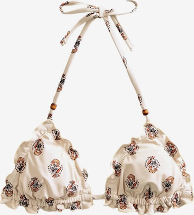 Bikinio viršutinė dalis iš Next, spalva – kremo / benzino spalva / oranžinė / juoda, Prekių apžvalga