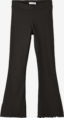 NAME IT Bootcut Spodnie 'Komi' w kolorze czarny: przód