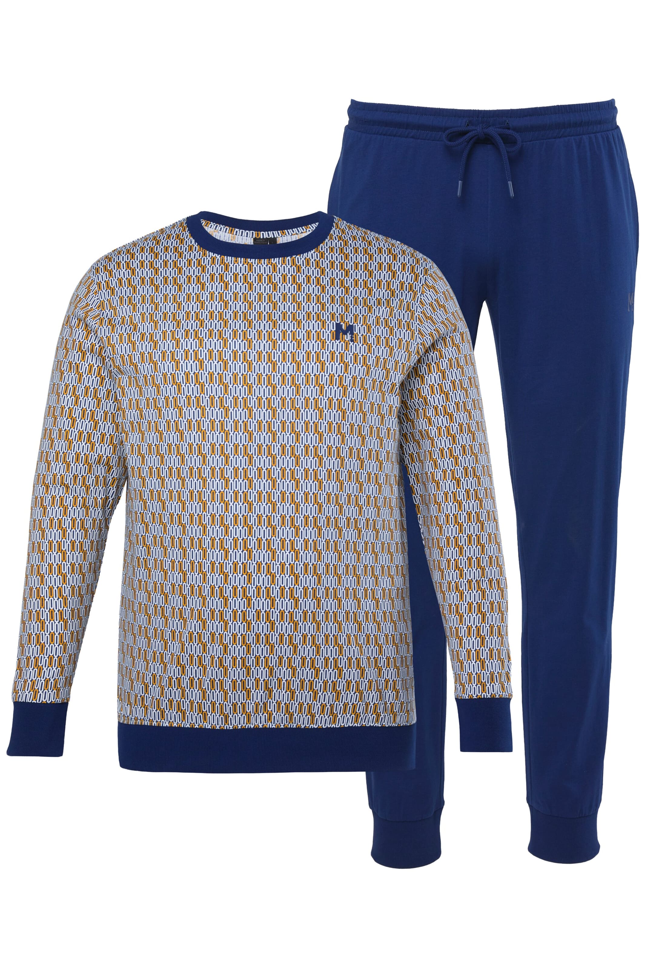 Men Plus Pyjama in Mischfarben: Vorderseite