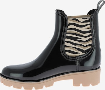 Les Tropéziennes Enkellaarsje 'Noura-Stiefeletten zum Hineinschlüpfen von M. Berlarbi' in Zwart: voorkant