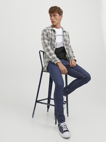 JACK & JONES Normální Džíny 'Glenn' – modrá