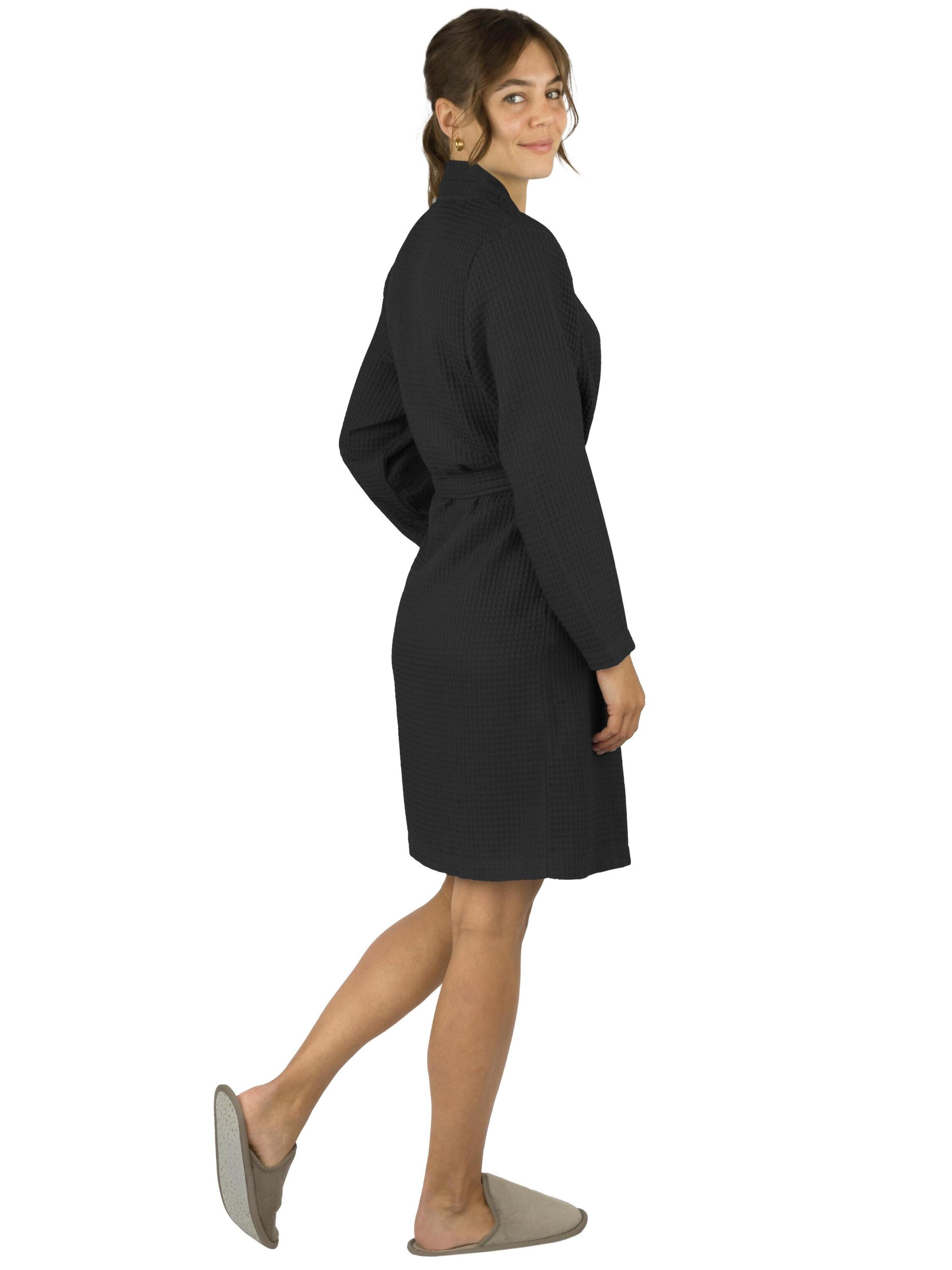 normani Dressing gown 'Manisa' in Black