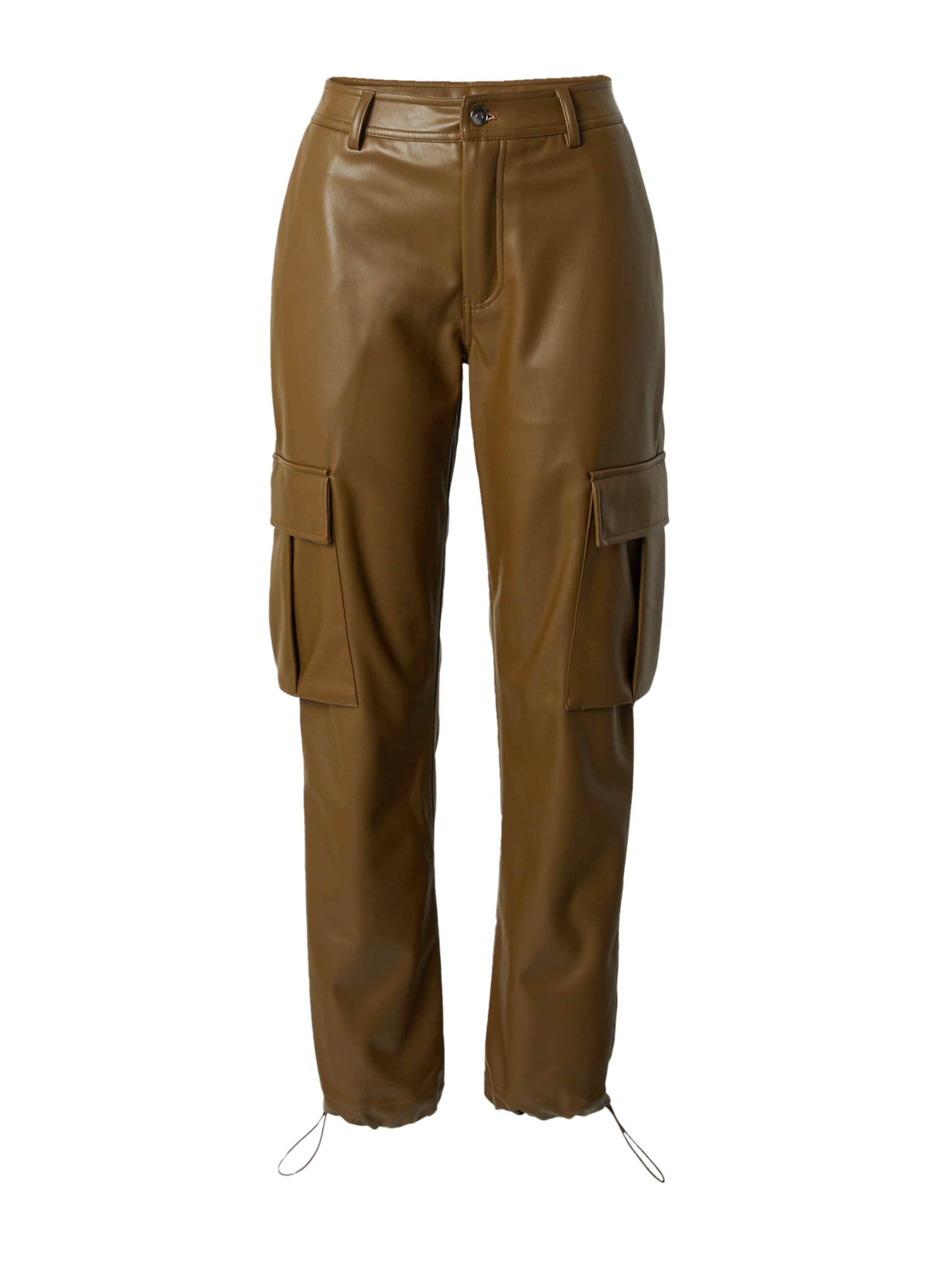 ABOUT YOU x Chiara Biasi Regular Cargo Pants 'Luna' in Green: front