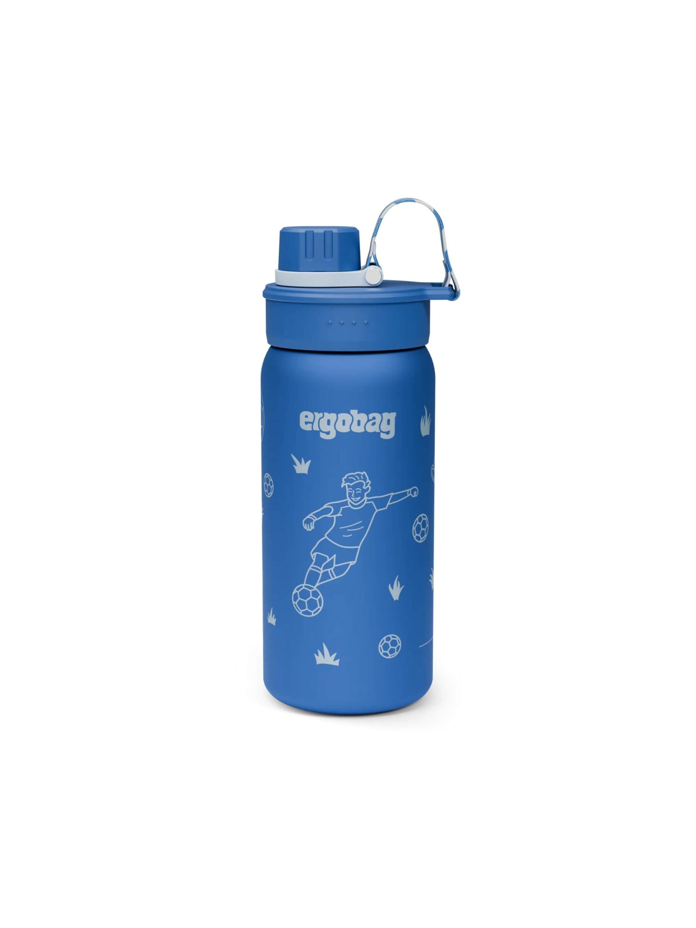ergobag Trinkflasche 'Trinkflasche Edelstahl Trinkflasche'‌‌ in Blau: Vorderseite