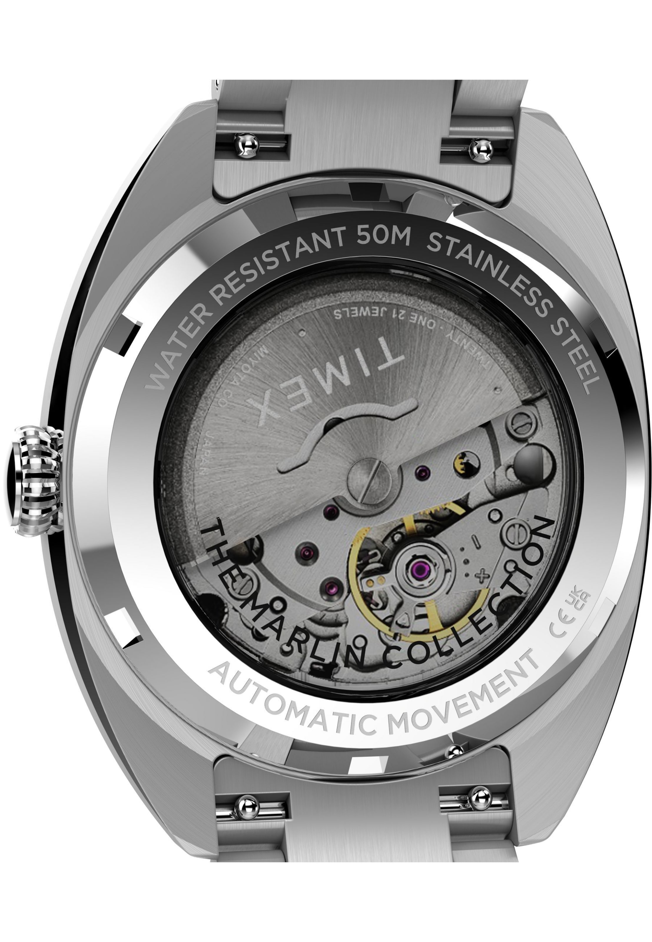 Montre à affichage analogique 'Marlin Draper' TIMEX en argent