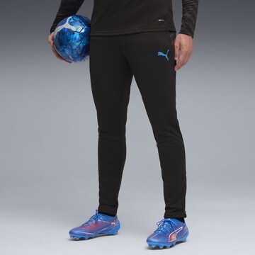 Coupe slim Pantalon de sport 'IndividualCUP' PUMA en noir : devant