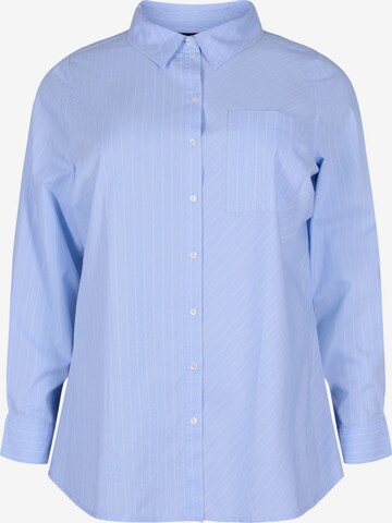 Zizzi Blouse 'VKAMMI' in Blue: front