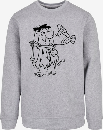 ABSOLUTE CULT Sweatshirt 'The Flintstones - Fred And Wilma Kiss' in Grey: front