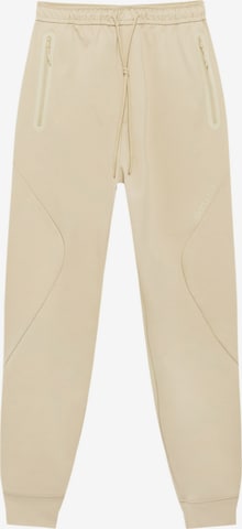 Pull&Bear Tapered Broek in Grijs: voorkant