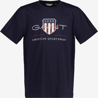 GANT Camisola em azul escuro / cinzento / vermelho / branco, Vista do artigo