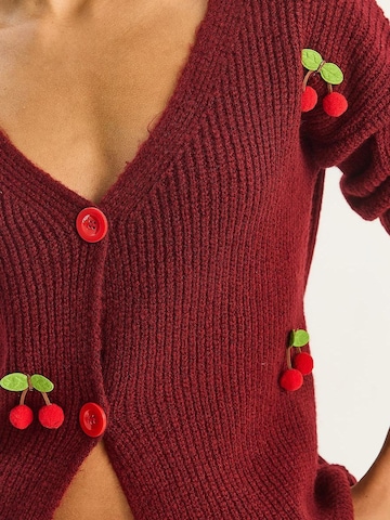 Bianco Lucci Strickjacke in Rot