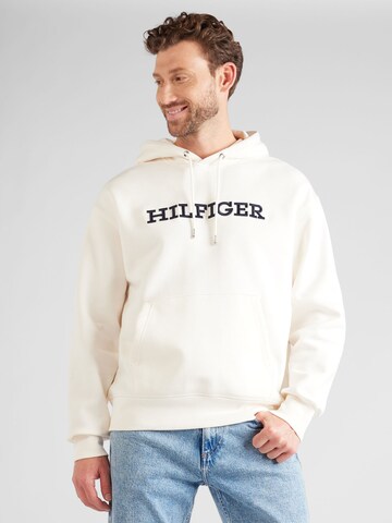 Sweat-shirt TOMMY HILFIGER en blanc : devant