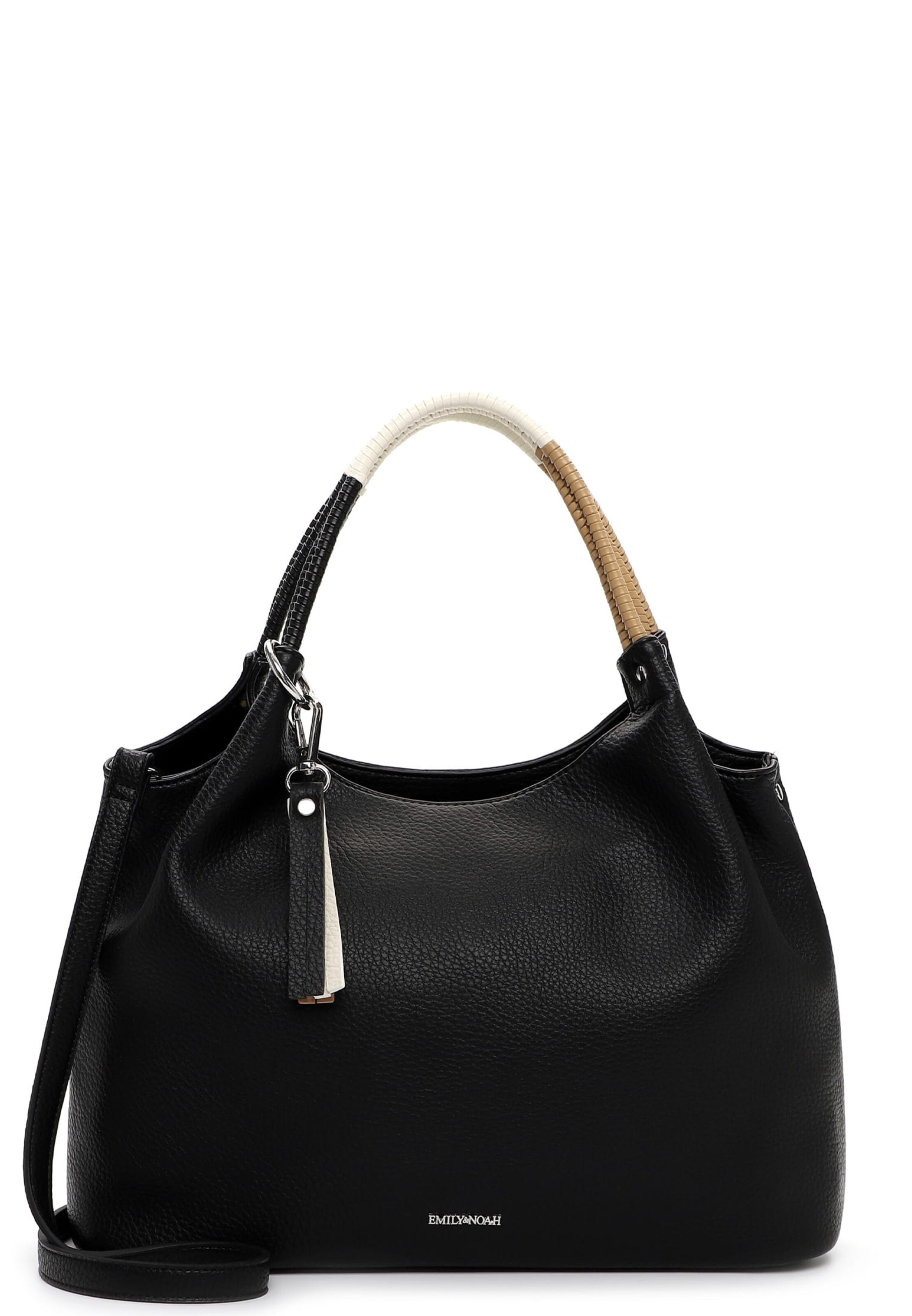 Borsa a mano 'Jeanine' di Emily & Noah in nero: frontale