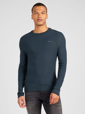 BOSS Sweater 'Avac' in Blue: front