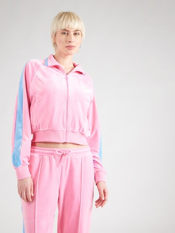 Sergio Tacchini Кофта на молнии 'MISSCARLOTTA' в Ярко-розовый: спереди