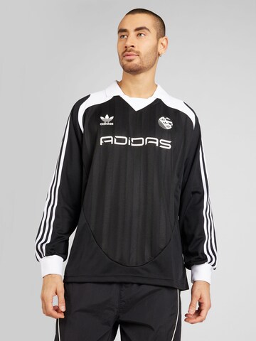 ADIDAS ORIGINALS Shirt in Black: front