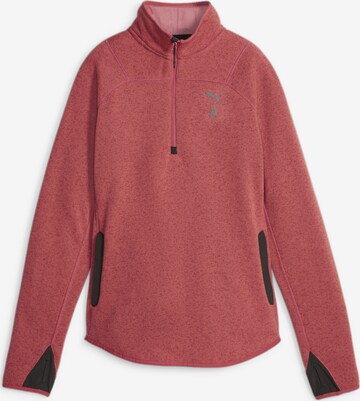 PUMA Athletic Fleece Jacket 'SEASONS' in Red: front