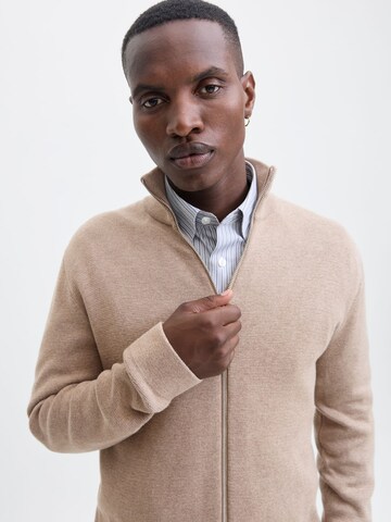 JACK & JONES Gebreid vest in Bruin