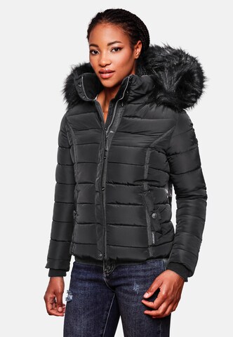 NAVAHOO Winter Jacket 'Miamor' in Black: front