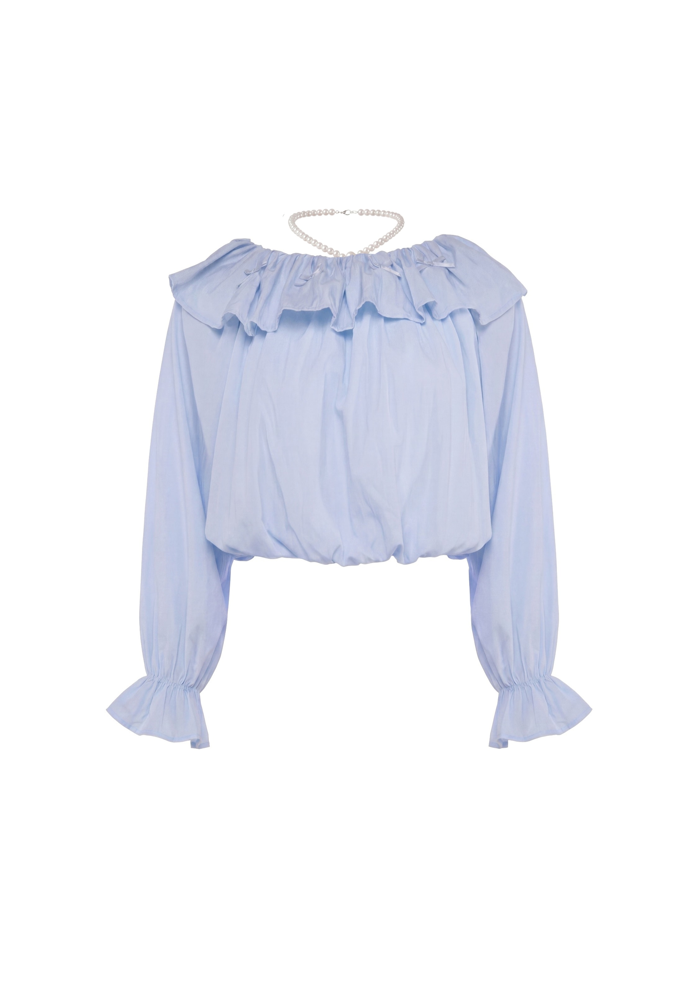 faina Blusa en XS en azul, Vista del producto