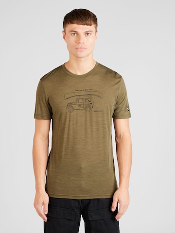 T-Shirt fonctionnel 'KANUTI' super.natural en vert : devant