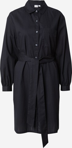 GAP Skjortklänning i svart: framsida