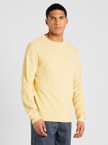 JACK & JONES Sweater 'LAFAYETTE' in Yellow: front