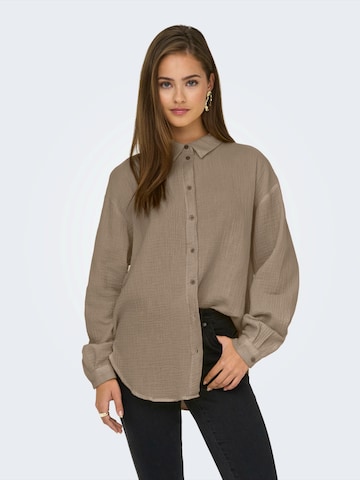 JDY Bluse 'JDYTHEIS' i beige: forside