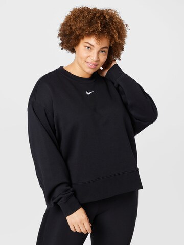 Nike Sportswear Sweatshirt in Black: front