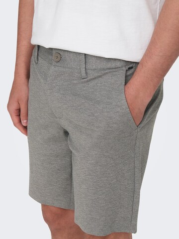 Only & Sons Regular Shorts 'MARK' in Grau