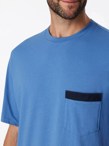 SCHIESSER Pyjama kort ' Comfort Nightwear ' in Blauw