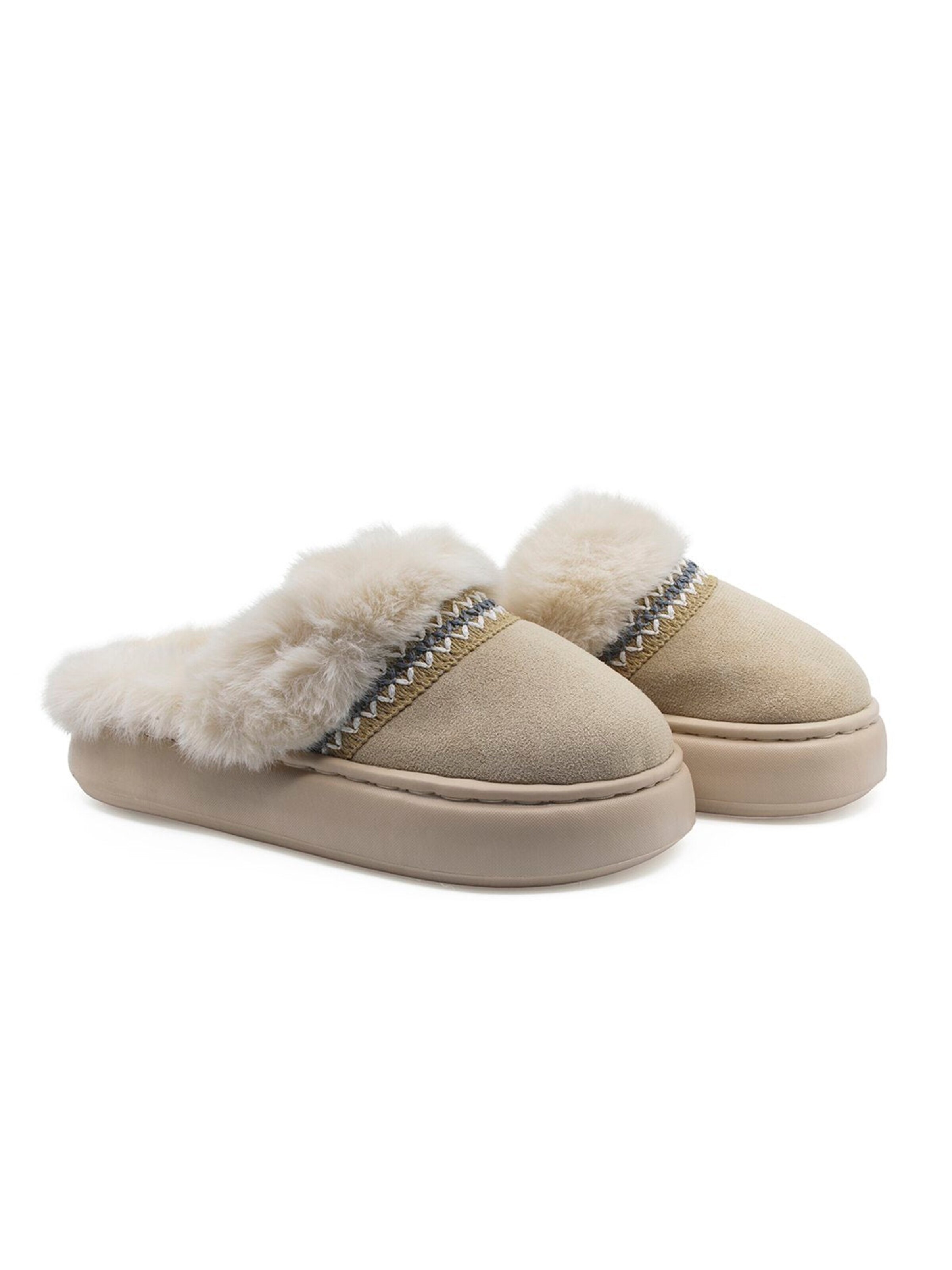 Beppi Slipper 'Indoor Slipper' in Beige