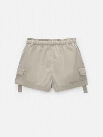 Regular Pantalon cargo Pull&Bear en gris