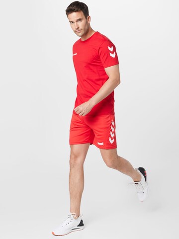 Hummel - Camisa funcionais em vermelho