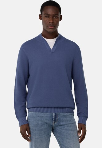 Pull-over Boggi Milano en bleu : devant