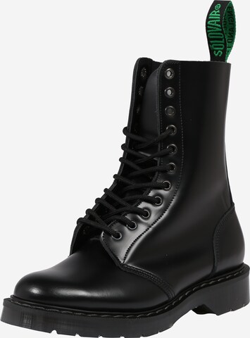 Solovair Boots in Black: front