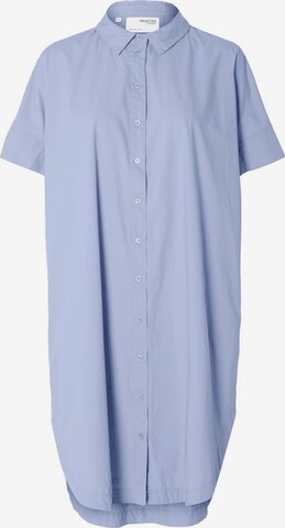 Robe-chemise SELECTED FEMME en bleu : devant