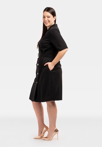 Karko Shirt Dress ' TEOFILA ' in Black
