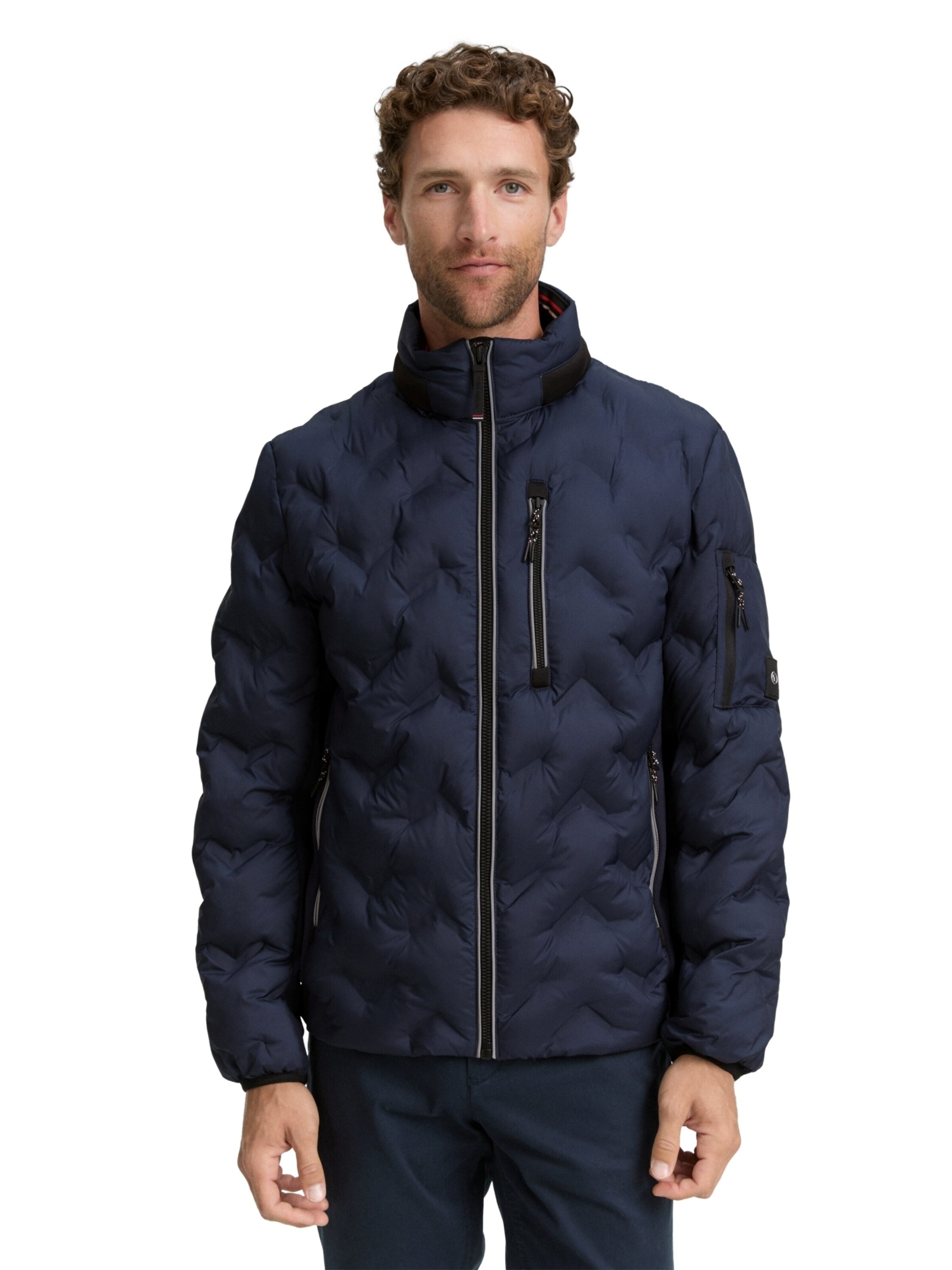 TOM TAILOR Between-Season Jacket in Blue: front