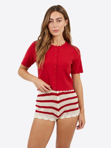 Cardigan BRAVE SOUL en rouge : devant