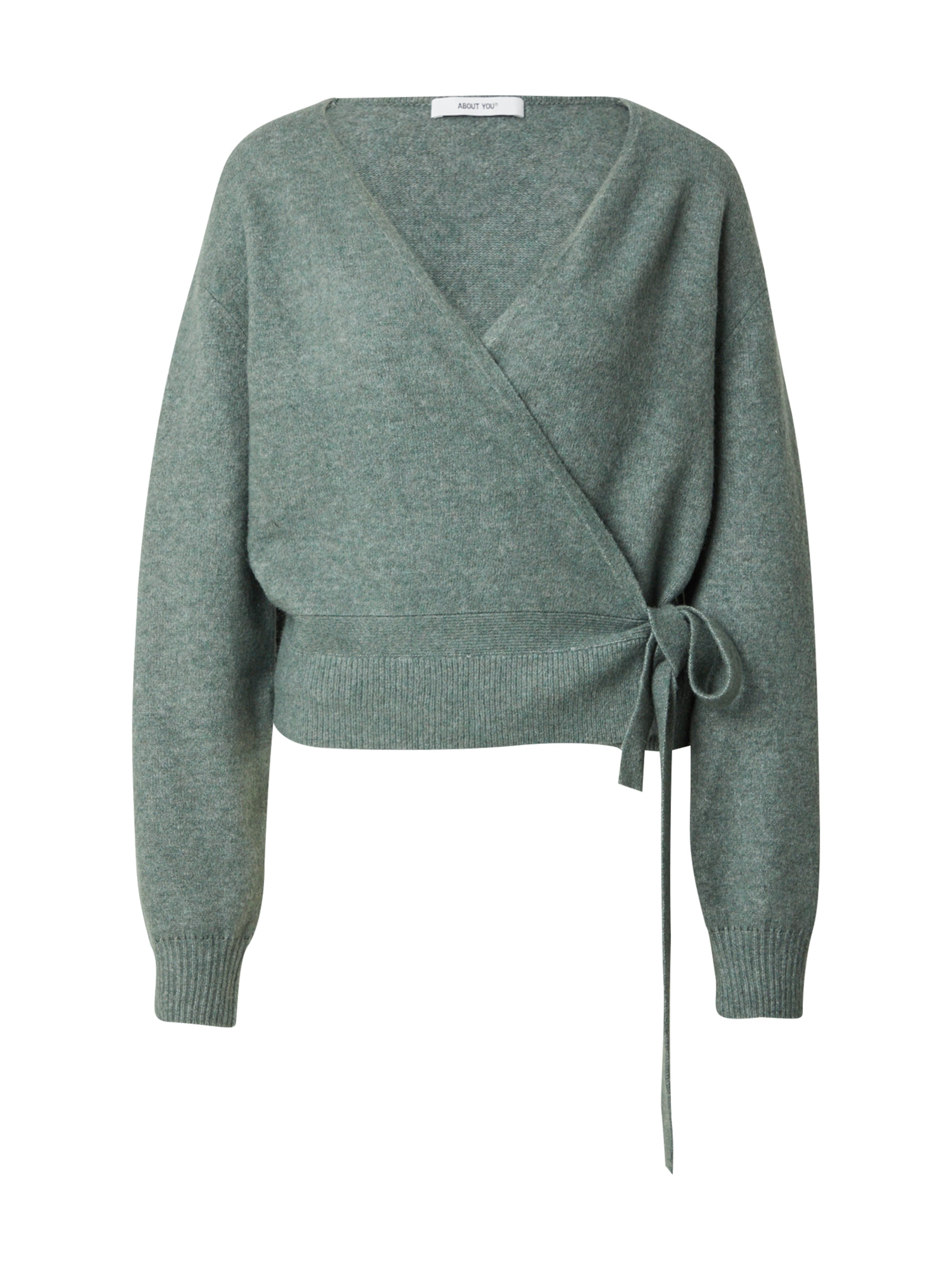 ABOUT YOU Πλεκτή ζακέτα σε πράσινο: μπροστά
