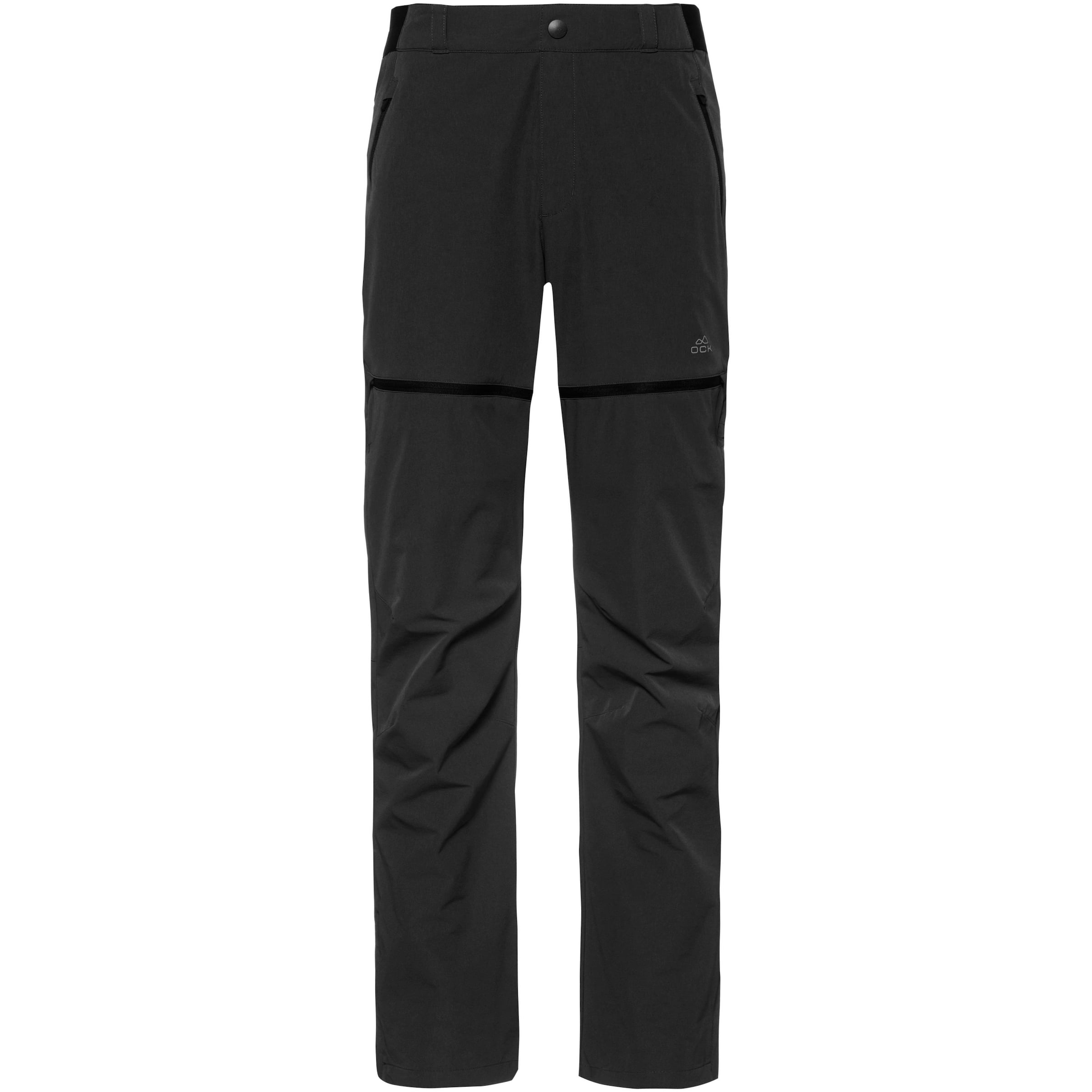 OCK Regular Outdoor Pants in Black: front