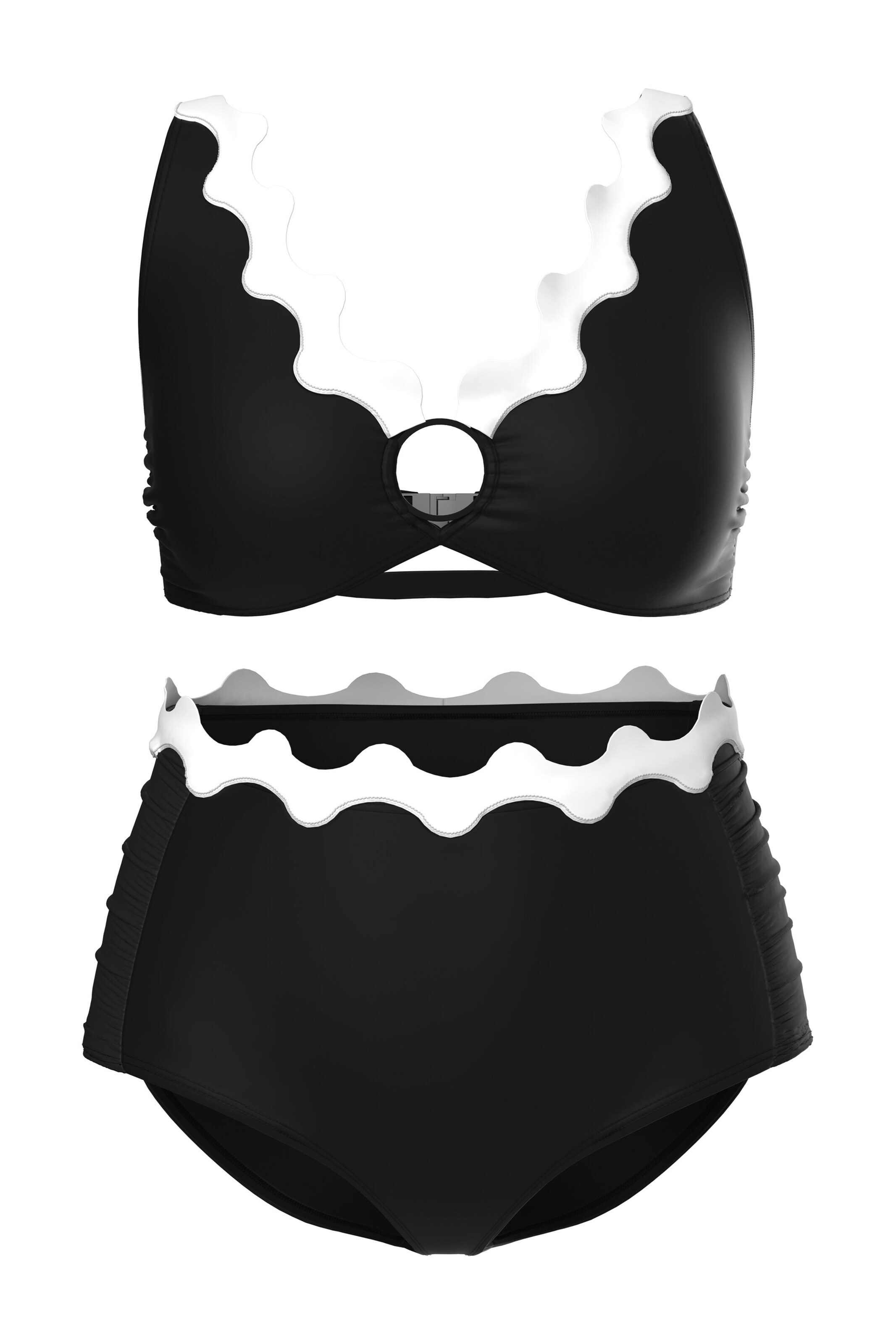 Ulla Popken Unterwäsche in Schwarz: Vorderseite