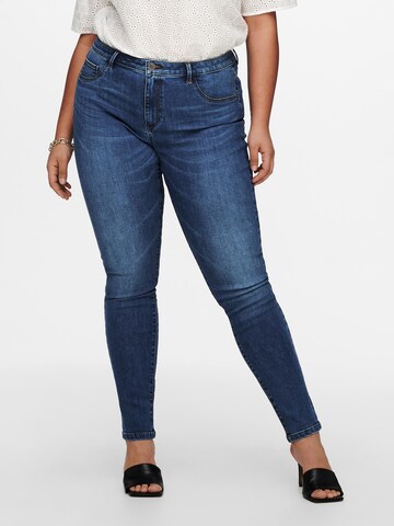 ONLY Carmakoma Skinny Jeans 'Floria' in Blauw: voorkant