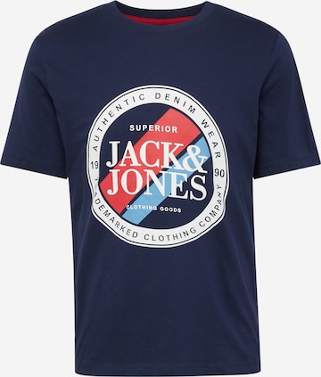 JACK & JONES Póló 'LOOF' - kék: elől