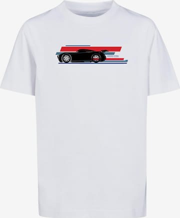 ABSOLUTE CULT Shirt 'Cars - Jackson Storm' in Wit: voorkant