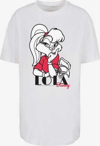 F4NT4STIC Oversized shirt 'Classic Lola Bunny' in Wit: voorkant