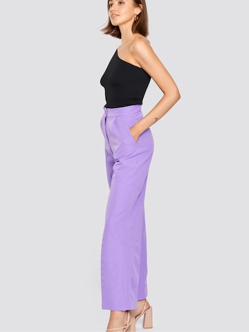Regular Pantalon à plis 'Erika' FRESHLIONS en violet