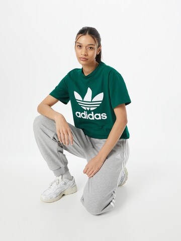 Tricou 'Adicolor Classics Trefoil' de la ADIDAS ORIGINALS pe verde